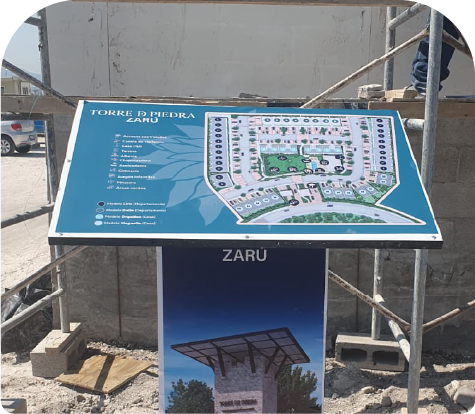 Estructura publicitaria instalada en Querétaro - proyecto 14