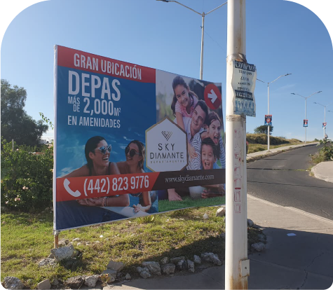Estructura publicitaria instalada en Querétaro - proyecto 8